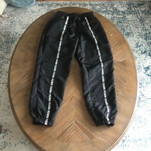 Black Windbreaker Joggers